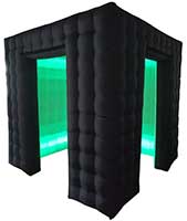 InflataBooth Inflatable LED Booth in Black
